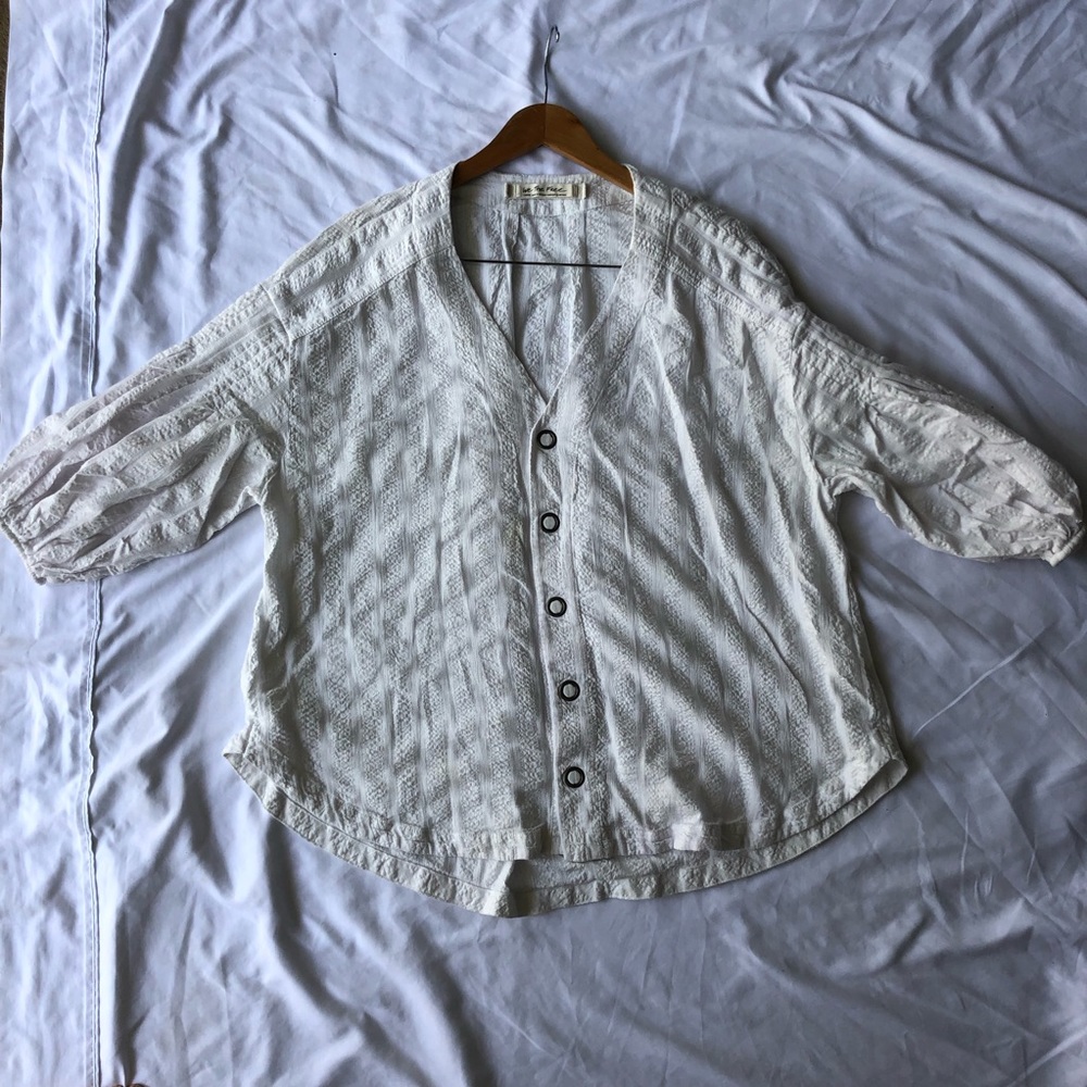 We the free Free People boho Button Down Shirt